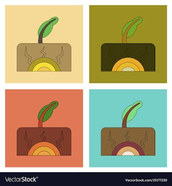 Assembly flat icons natural disaster earthquake vector image