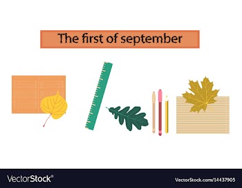 Assembly flat icons notebook pen vector image