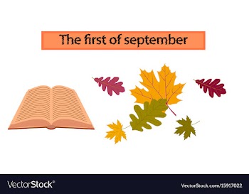 Assembly flat icons open book leaves vector image