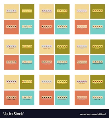 Assembly flat icons poker Hands vector image