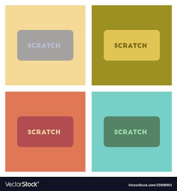 Assembly flat icons poker scratch card vector image