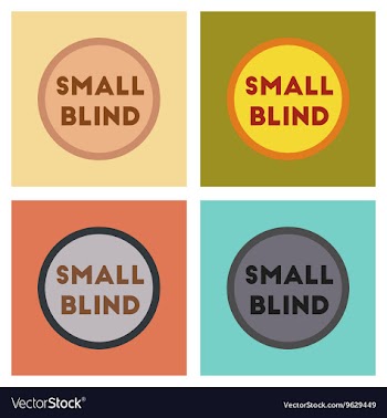 Assembly flat icons poker small blind vector image