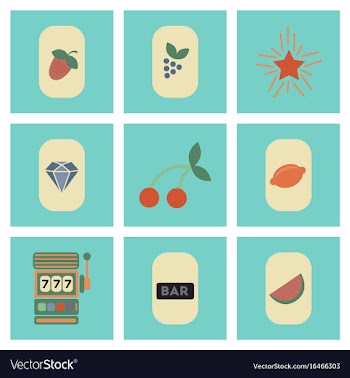 Assembly flat icons poker symbols vector image