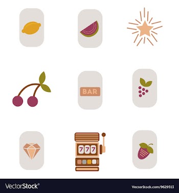 Assembly flat icons poker symbols vector image
