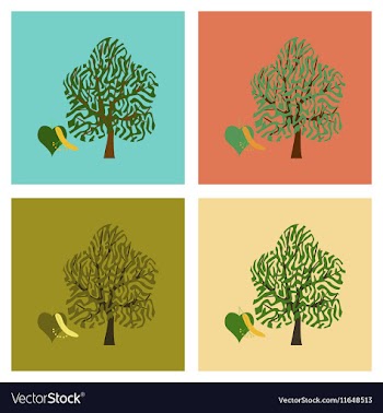 Assembly flat linden wood vector image