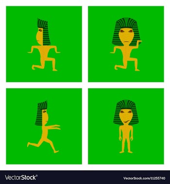 Assembly flat mummy halloween monster vector image