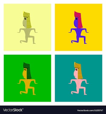 Assembly flat mummy halloween monster vector image