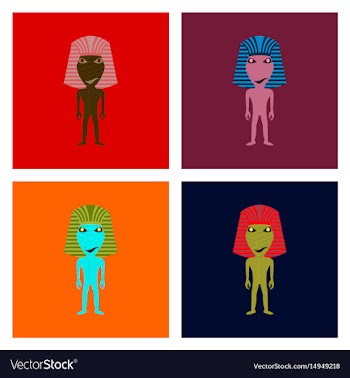 Assembly flat mummy halloween monster vector image