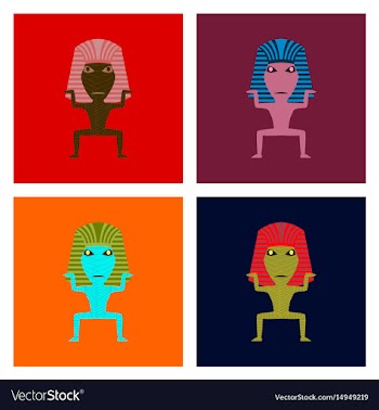Assembly flat mummy halloween monster vector image