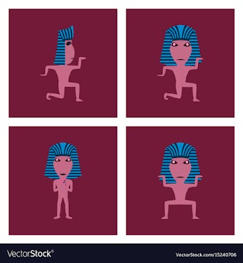 Assembly flat mummy halloween monster vector image