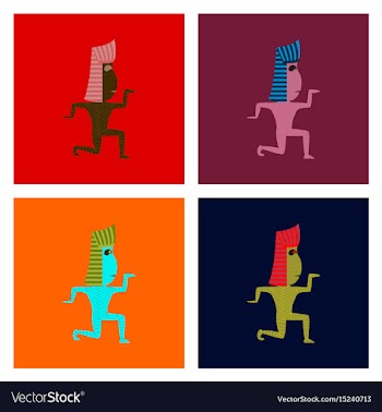 Assembly flat mummy halloween monster vector image