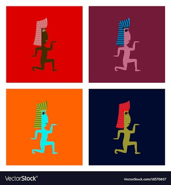 Assembly flat mummy halloween monster vector image