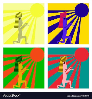Assembly flat mummy halloween monster vector image