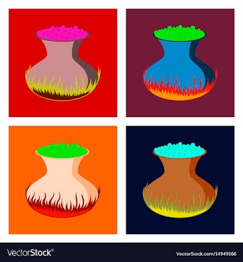 Assembly flat potion cauldron vector image