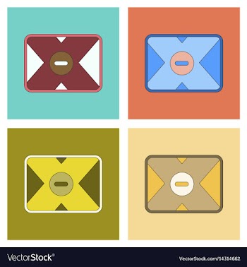 Assembly flat removable hard drive vector image