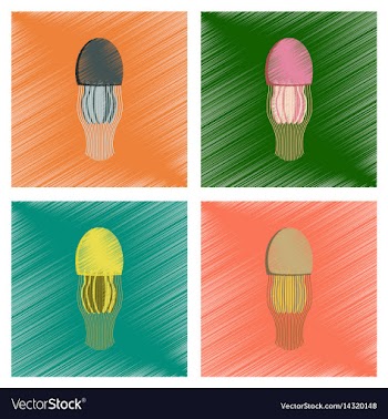 Assembly flat shading style biology vector image