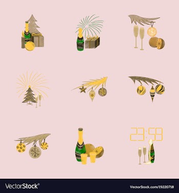 Assembly flat shading style christmas tree vector image