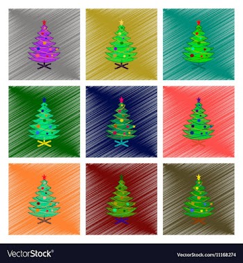 Assembly flat shading style Christmas vector image