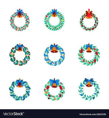 Assembly flat shading style Christmas vector image