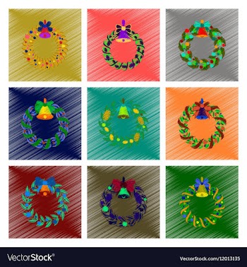 Assembly flat shading style Christmas vector image