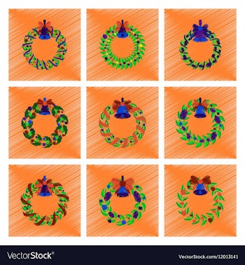 Assembly flat shading style Christmas vector image
