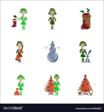Assembly flat shading style Christmas vector image