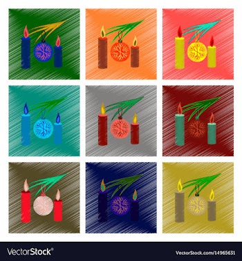 Assembly flat shading style christmas vector image