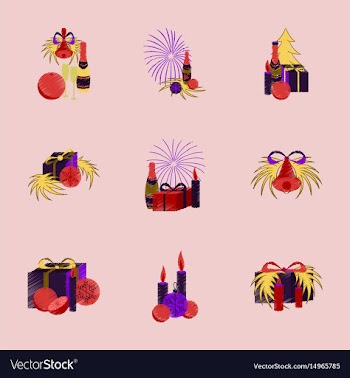 Assembly flat shading style christmas vector image