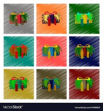 Assembly flat shading style christmas vector image