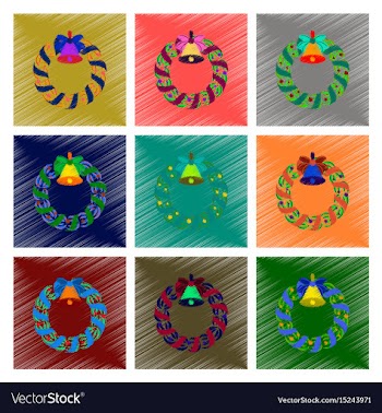 Assembly flat shading style christmas vector image