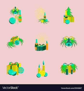 Assembly flat shading style christmas vector image