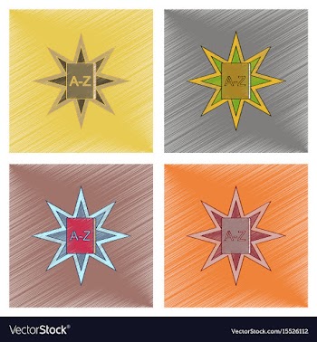 Assembly flat shading style icon alphabet book vector image
