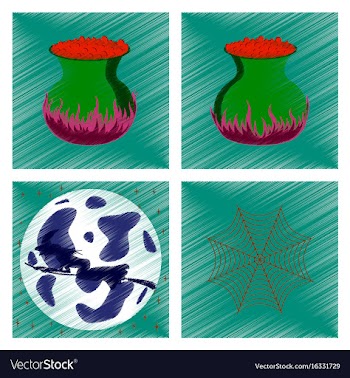 Assembly flat shading style icon cauldron full vector image