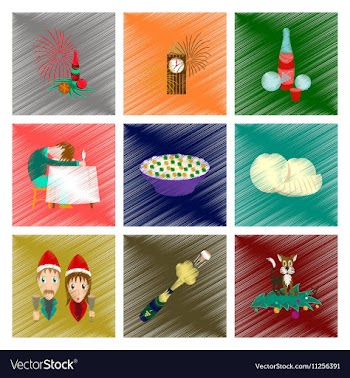 Assembly flat shading style icon Christmas vector image