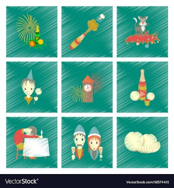 Assembly flat shading style icon christmas vector image
