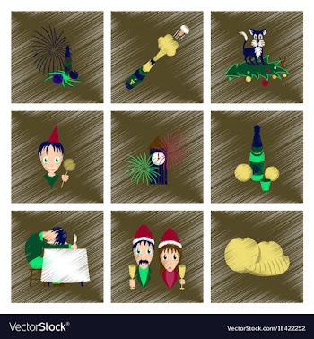 Assembly flat shading style icon christmas vector image
