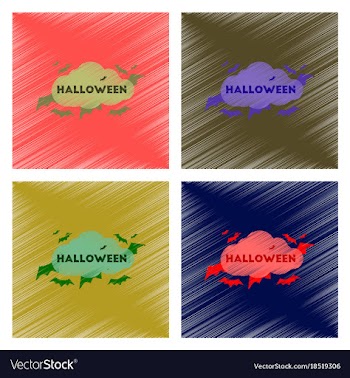 Assembly flat shading style icon cloud bats vector image