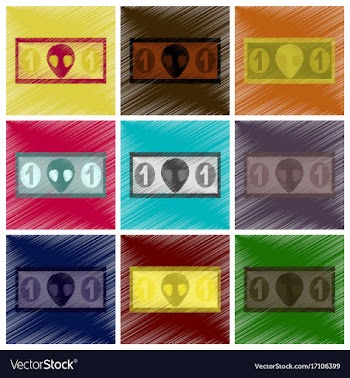 Assembly flat shading style icon currency cash vector image