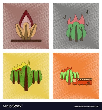 Assembly flat shading style icon danger natural vector image