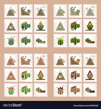 Assembly flat shading style icon danger natural vector image