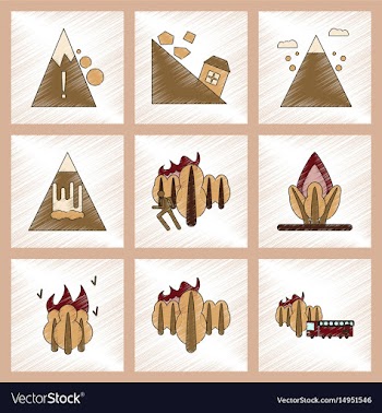 Assembly flat shading style icon danger natural vector image