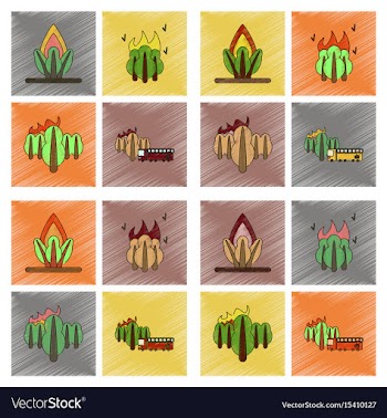 Assembly flat shading style icon danger natural vector image
