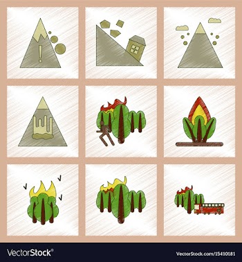 Assembly flat shading style icon danger natural vector image