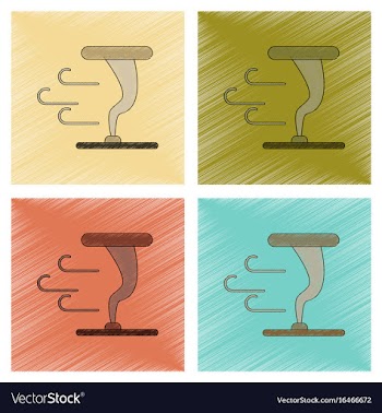 Assembly flat shading style icon disaster tornado vector image