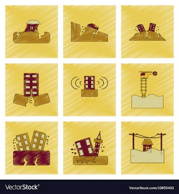 Assembly flat shading style icon disaster vector image