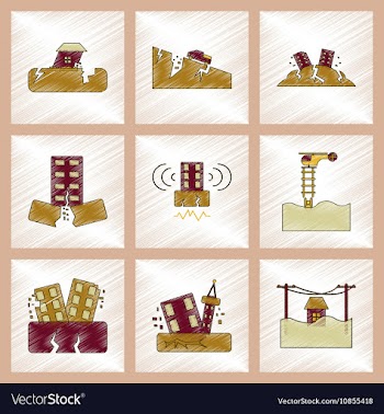 Assembly flat shading style icon disaster vector image