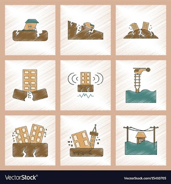 Assembly flat shading style icon disaster vector image