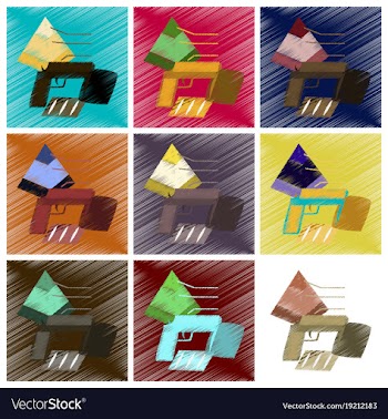Assembly flat shading style icon economic pyramid vector image