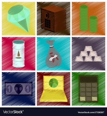 Assembly flat shading style icon economics vector image