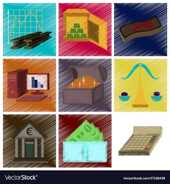 Assembly flat shading style icon economics vector image